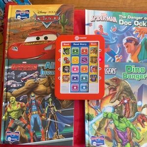ME Reader, Tag Reader with Disney and Marvel Books.